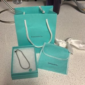 Tiffany blue heart bracelet 7-8mm